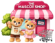 teddy bears in front of the mascot shop